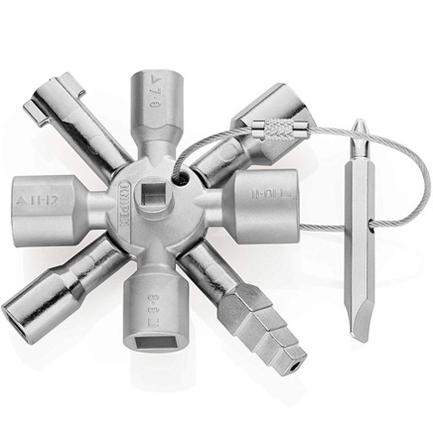 Clé technique multifonction 12 profils et 2 croix